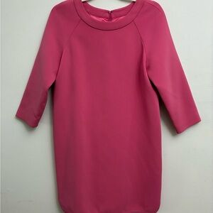 J. Crew Pink Sheath Dress 3/4 Raglan Sleeves